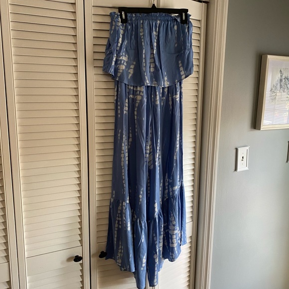 Japana Strapless Wide Leg Jumpsuit SZ SM.‎ - Picture 1 of 4